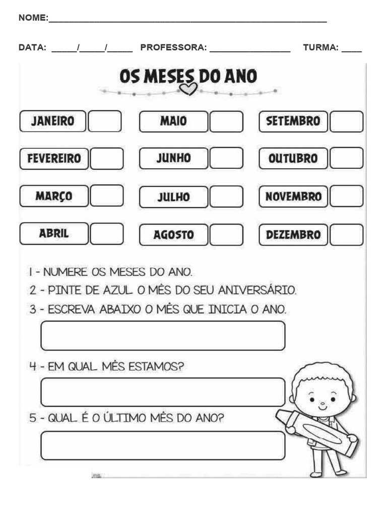 Meses Do Ano | PDF