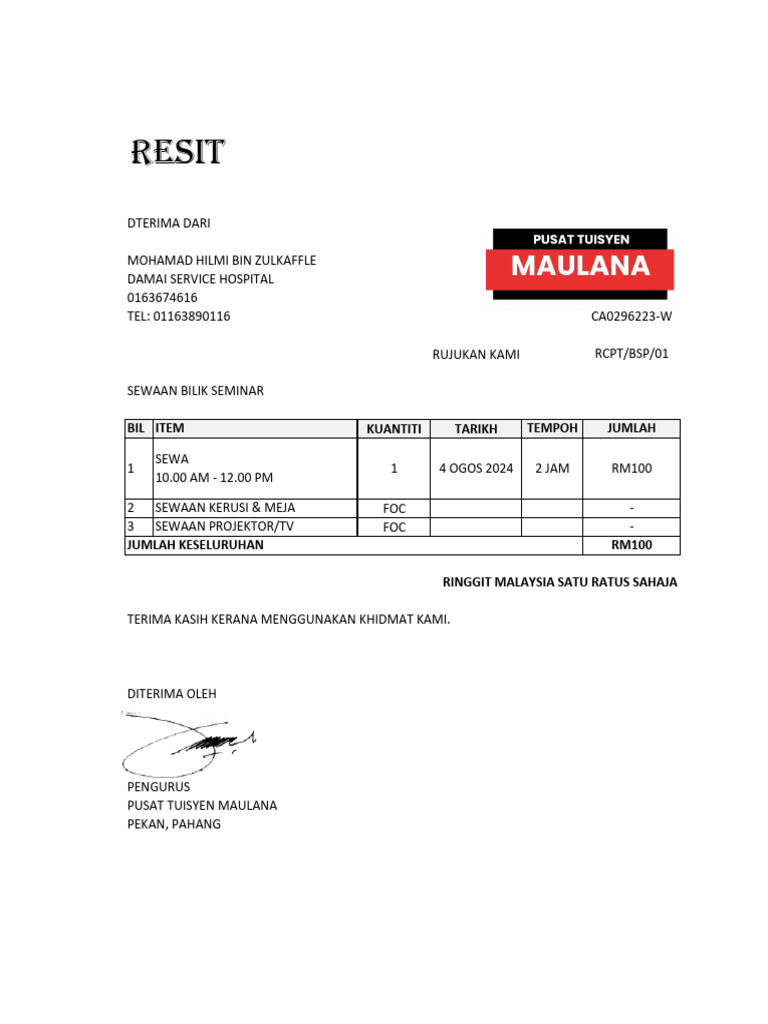 Resit PTM en Zul | PDF