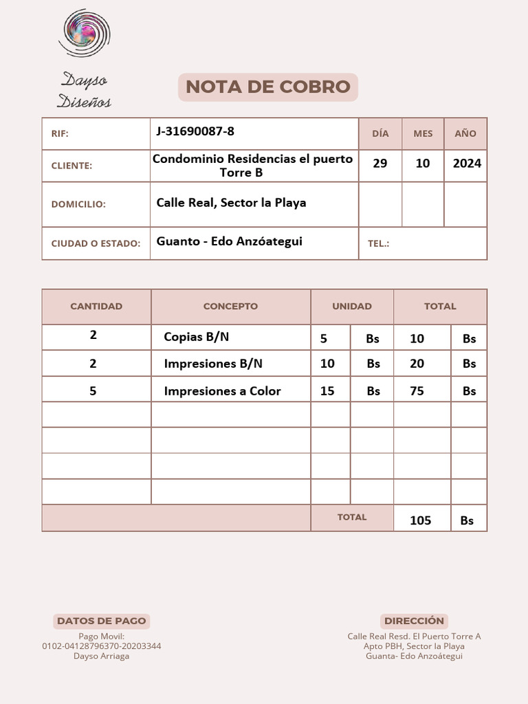 Factura Nota de Remision Dayso | PDF