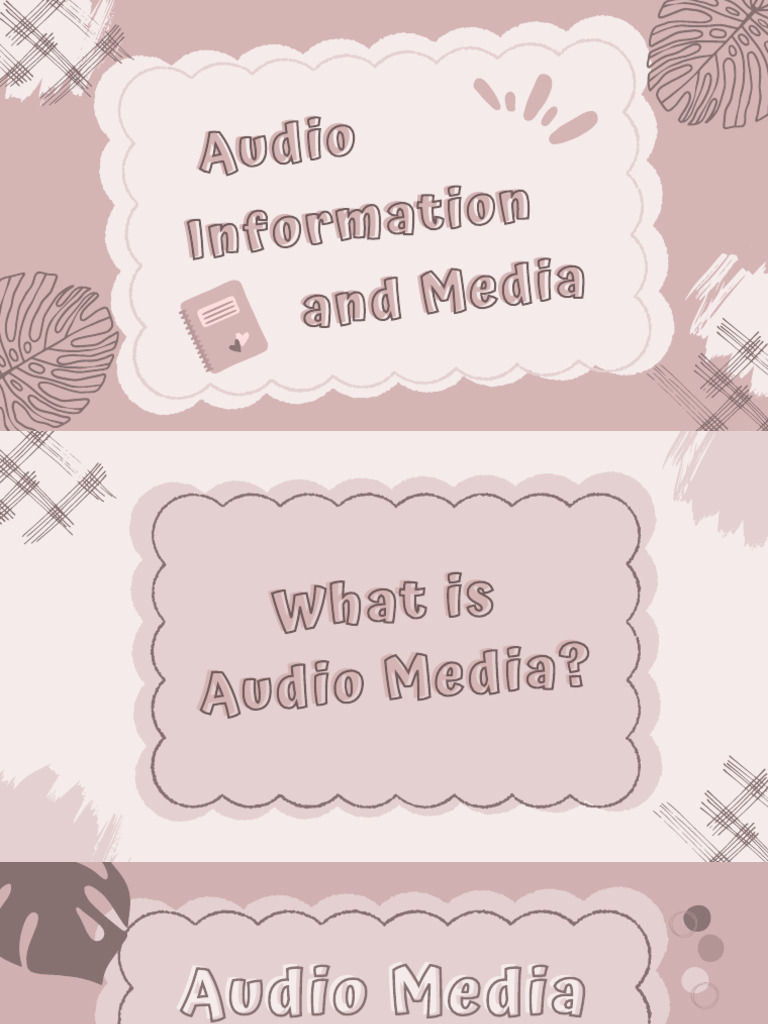 Understanding Audio Media Basics | PDF | Digital Audio | Usb Flash Drive