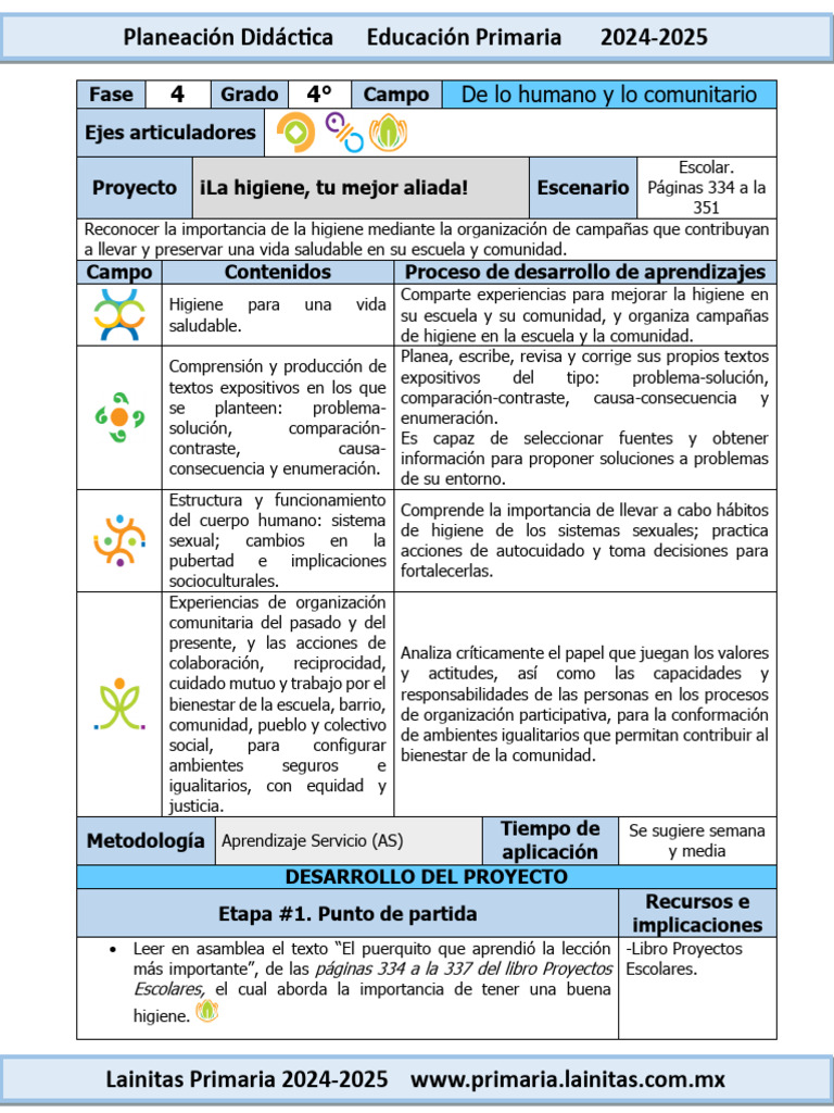 La higiene, tu mejor aliada en 4° grado | PDF | Escuelas | Comunidad