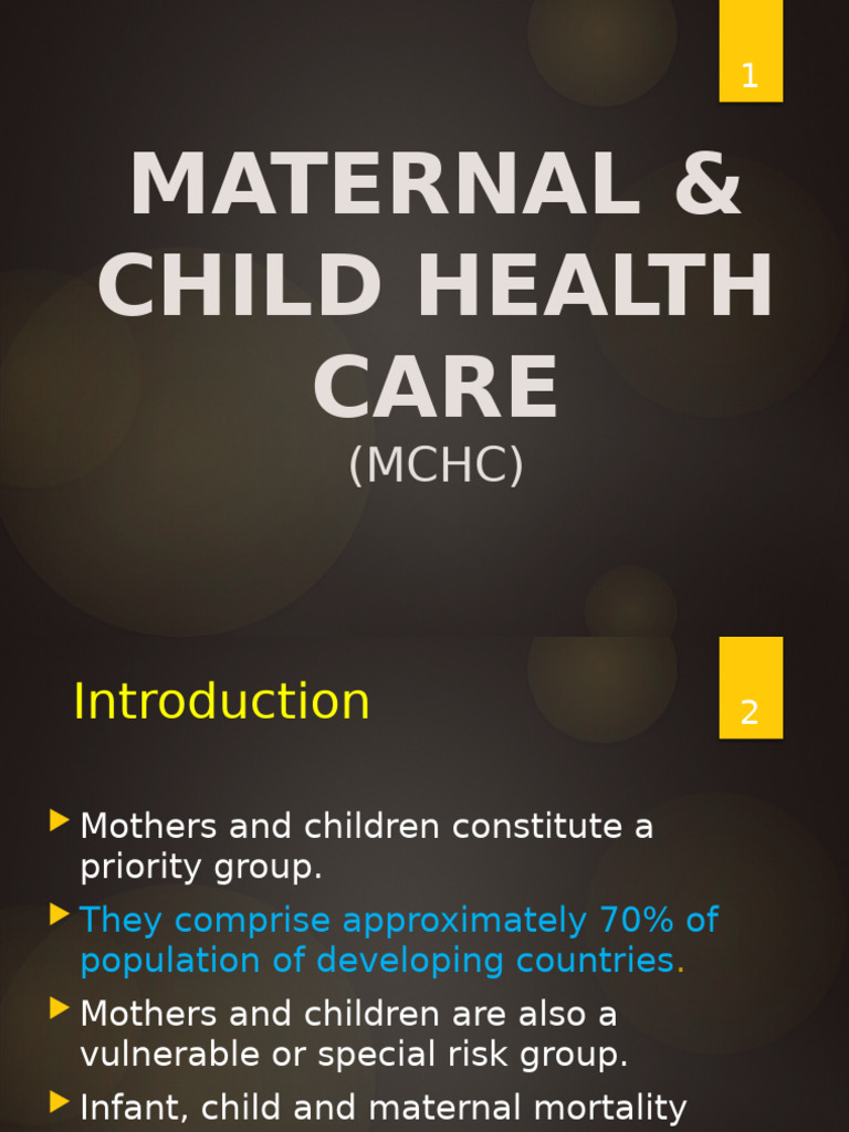 Maternal and Child Health Care | PDF | Childbirth | Maternal Health