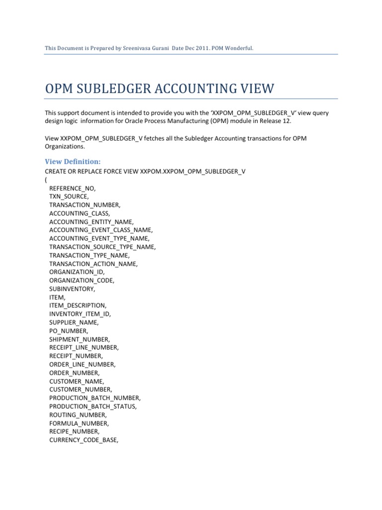 OPM Accounting Overview and Insights | PDF | Receipt | Inventory