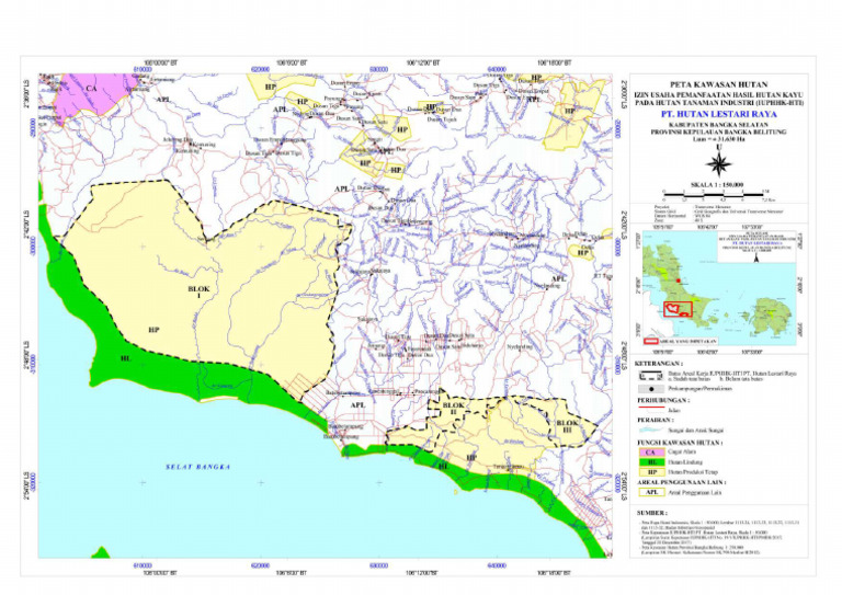 Peta Kawasan Hutan HRL | PDF