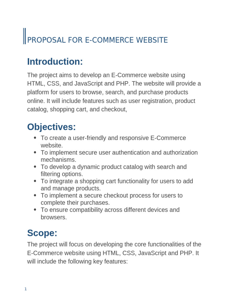 Project Proposal | PDF