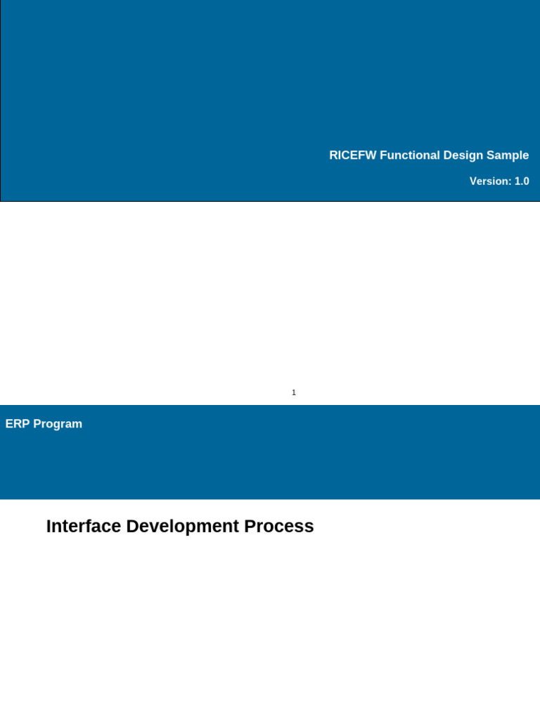 ERP Interface Development Guide | PDF | Unit Testing | Specification ...