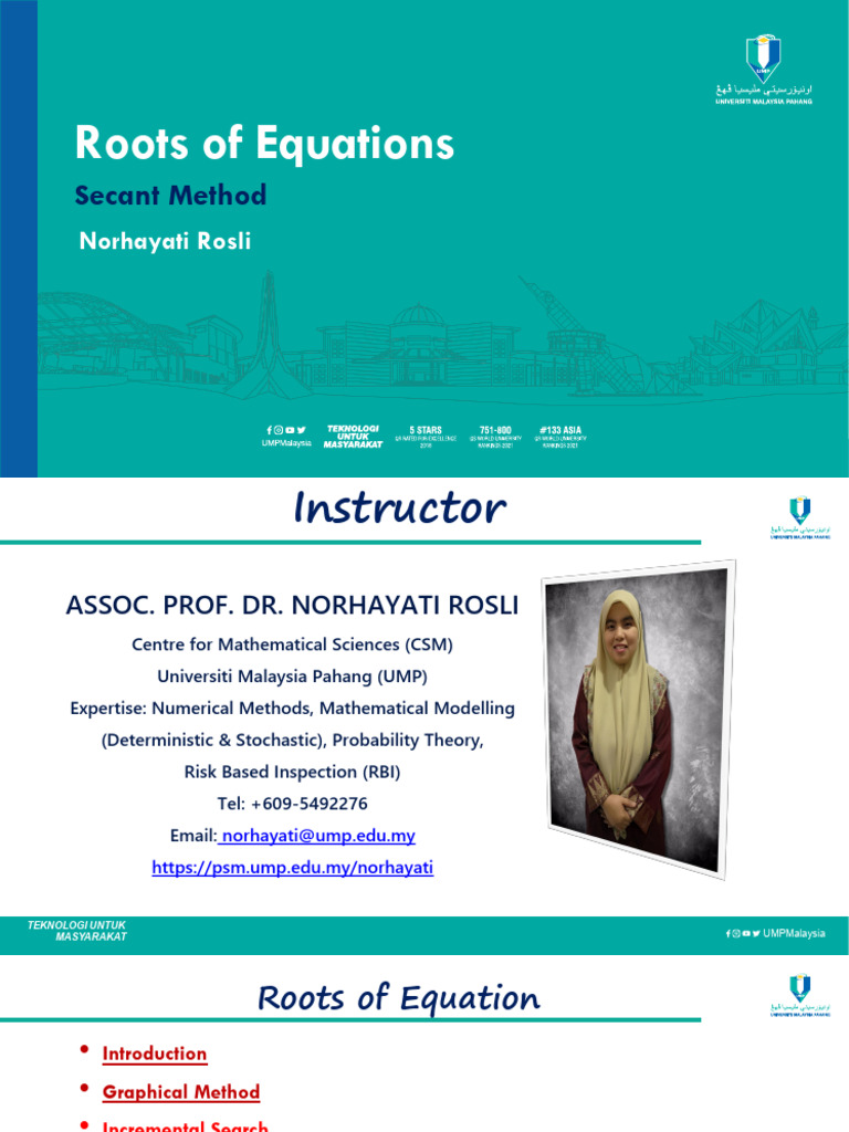 2.6 Secant Method (1) | PDF | Trigonometric Functions | Computational ...
