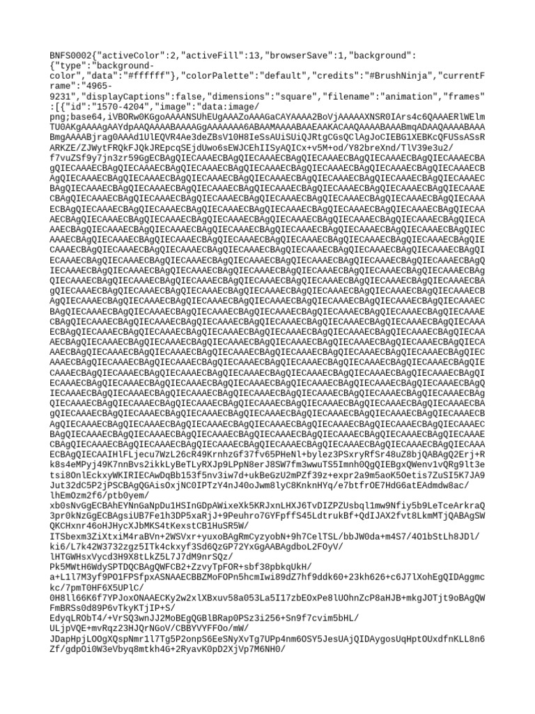 BrushNinja Animation Data JSON | PDF | Computer File Formats | Computer ...