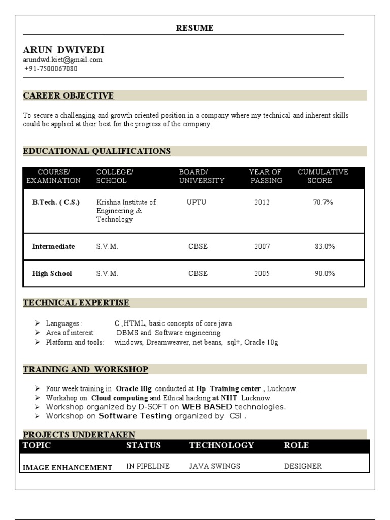 Arun Resume F | PDF