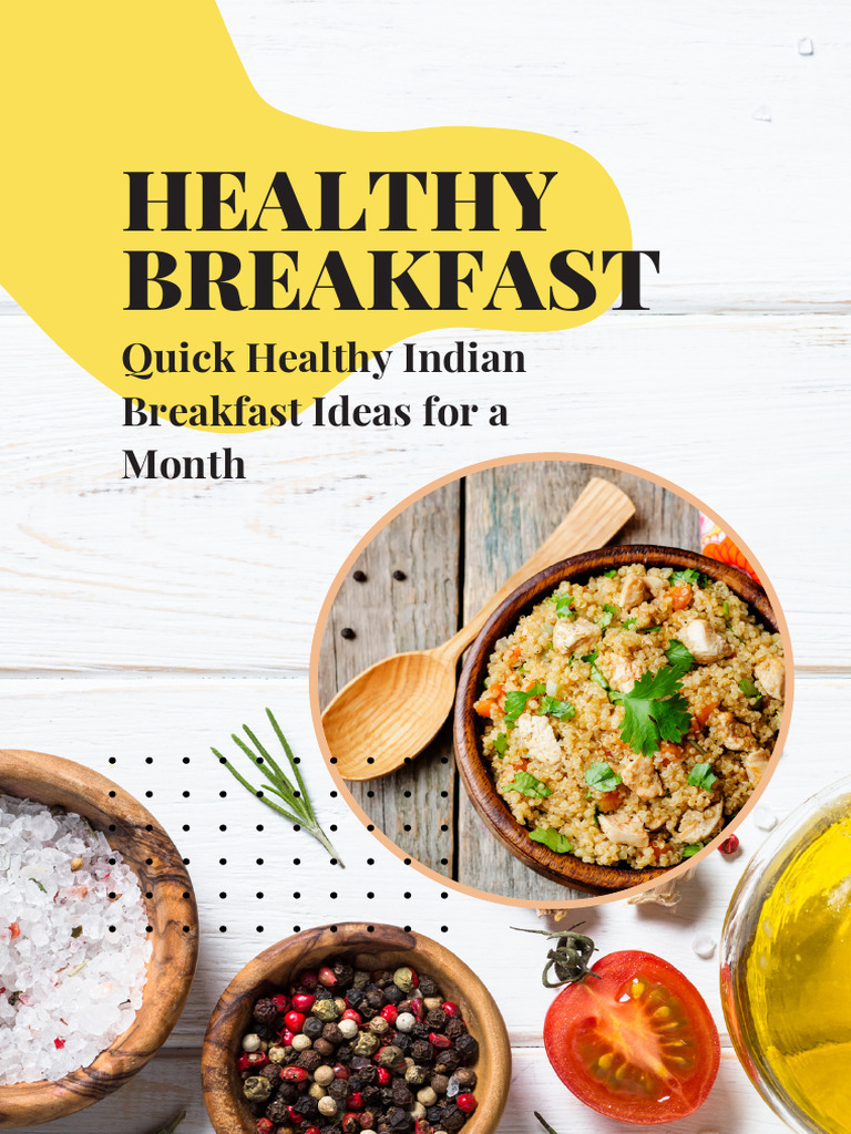 Healthy Indian Breakfast Ideas | PDF | Tofu | Coriander