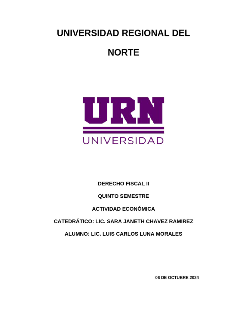 Actividad Fiscal Ii | PDF | Impuesto sobre la renta | Impuestos