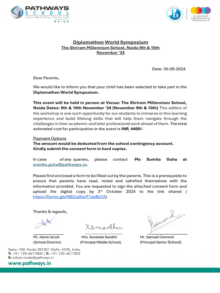 Diplomathon World Symposium 2024 Notice | PDF