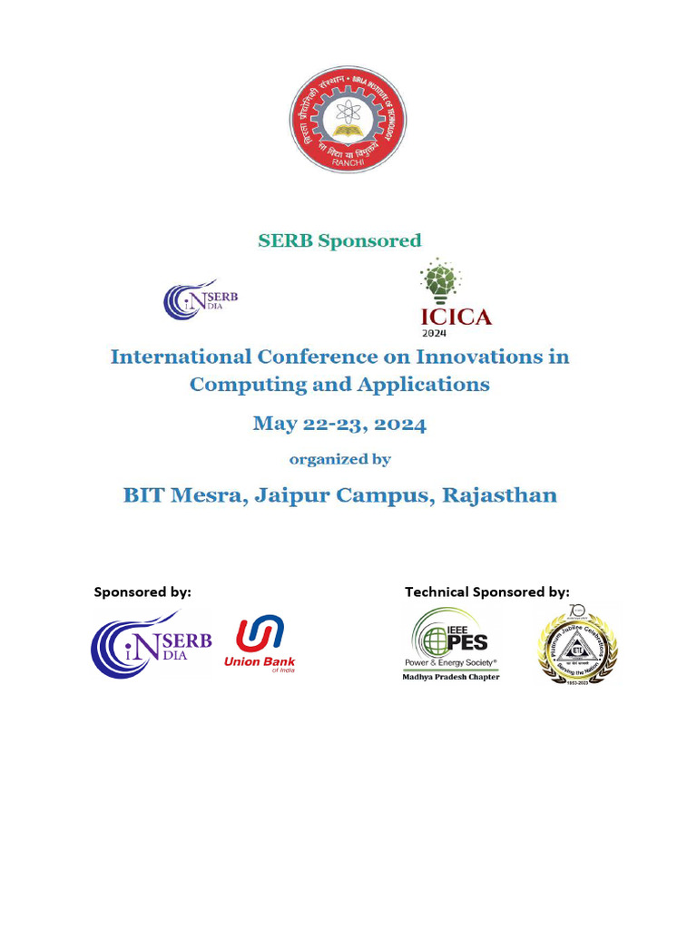 Innovations in Computing Conference 2024 | PDF | Photovoltaics ...