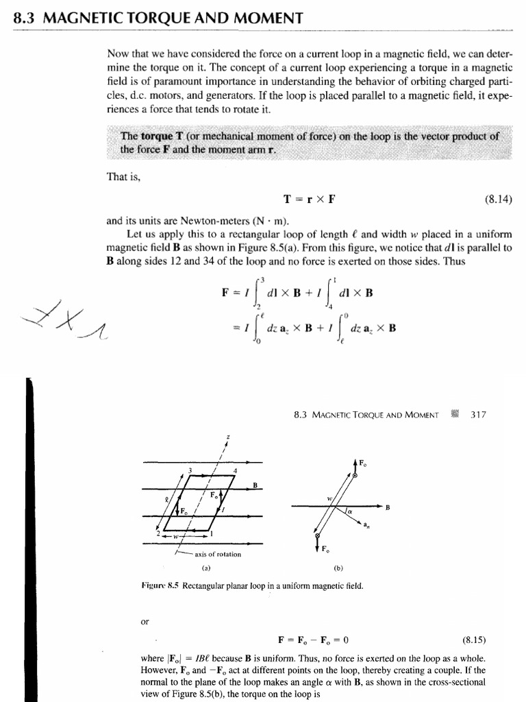 Magnetic Torque Magnetic Dipole and Magnetic Dipole Moment | PDF