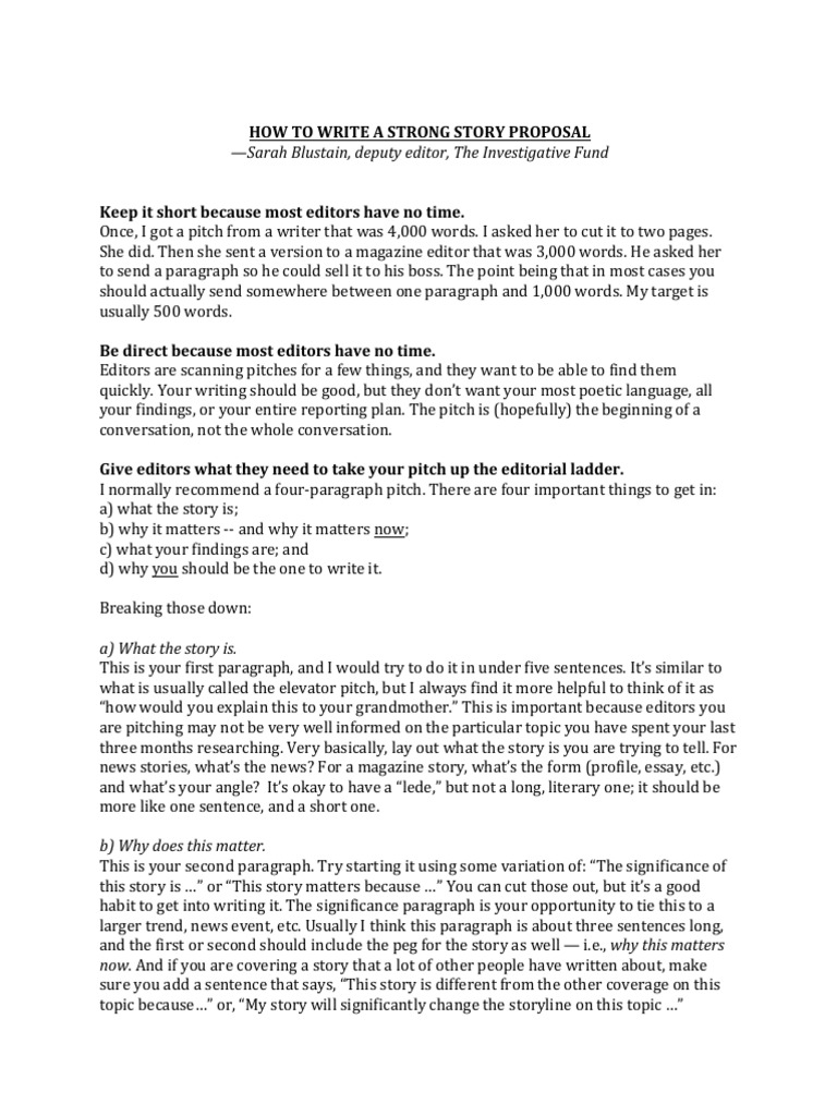 how-to-write-a-strong-story-proposal-tipsheet-pdf-career-growth