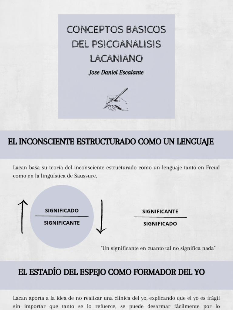Conceptos Clave del Psicoanálisis Lacaniano | PDF | Jacques Lacan ...