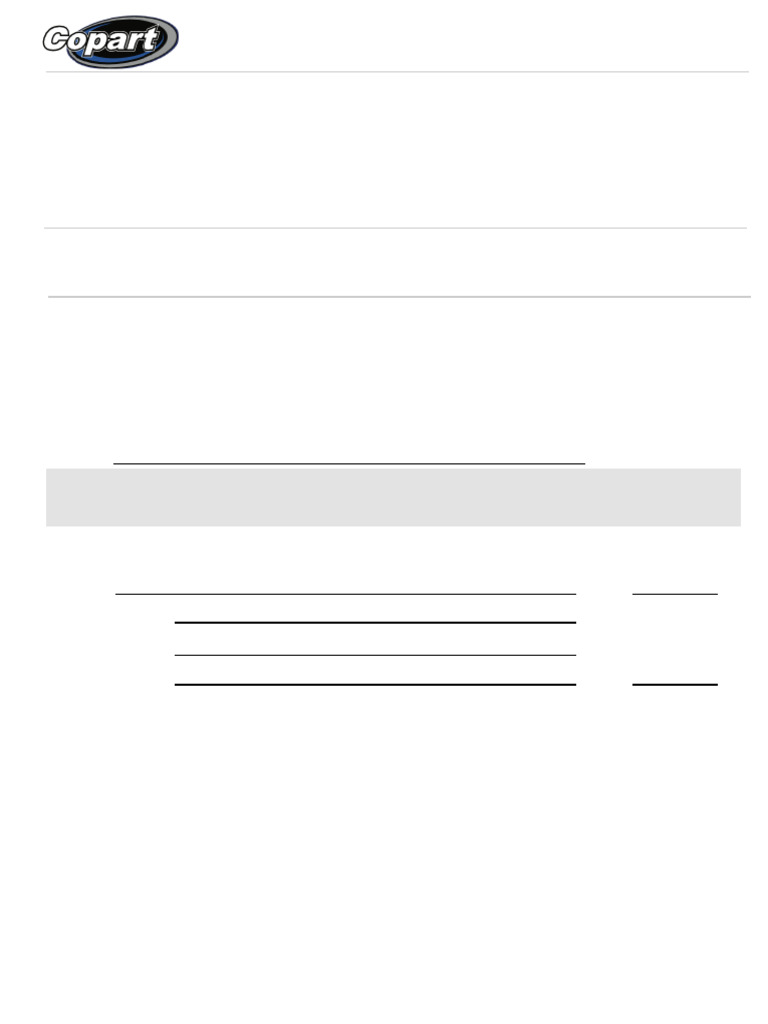 Copart Vehicle Sale Invoice Details | PDF | Fee | Business