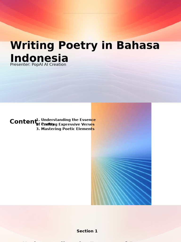 Writing Poetry in Bahasa Indonesia | PDF | Poetry