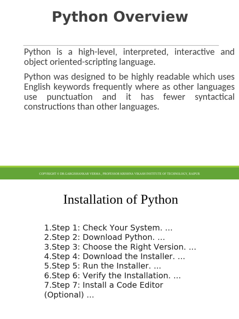 Introduction of Python | PDF | Data Type | Python (Programming Language)