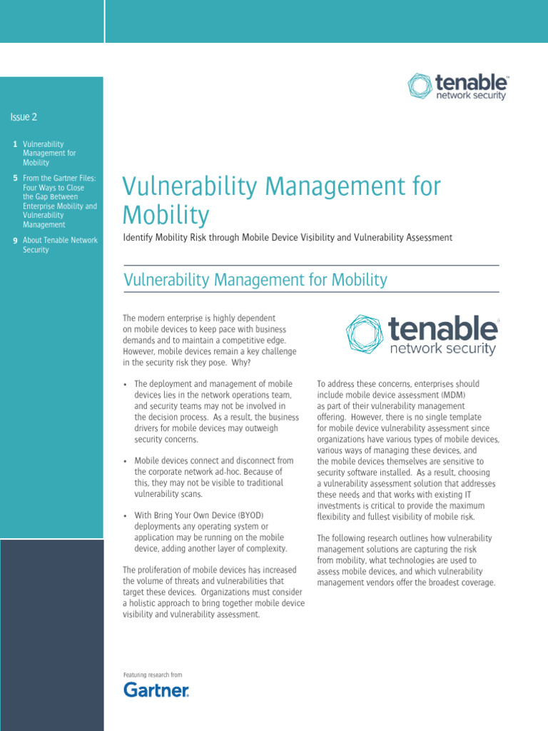 Integrating Mobile Devices in Vulnerability Management | PDF | Computer ...