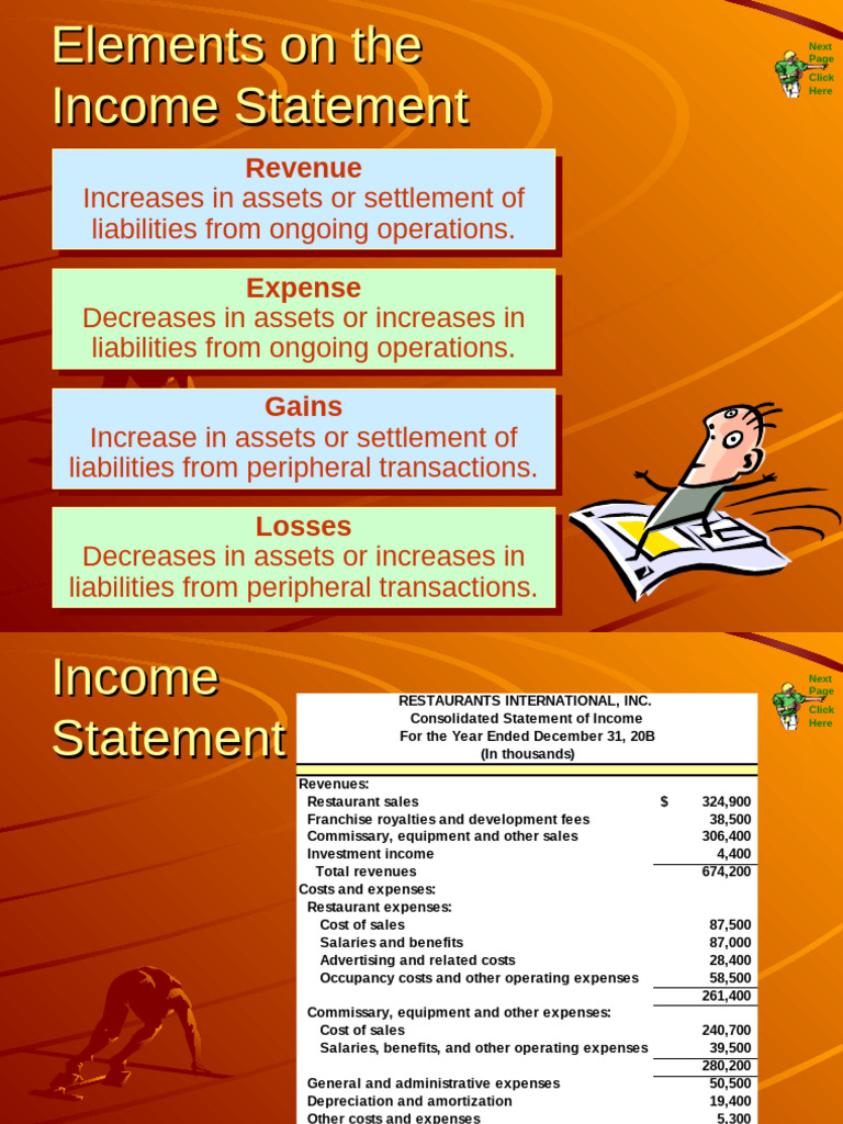 Income Statement Elements Explained | PDF | Debits And Credits | Expense