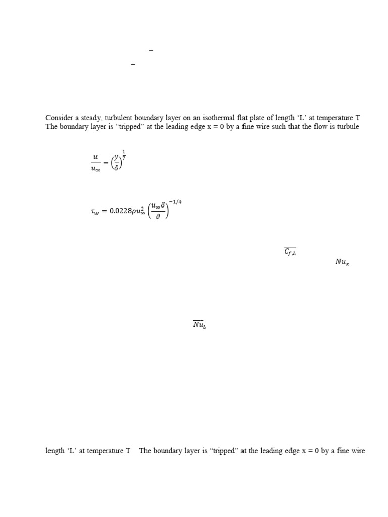 Advanced Heat Transfer Assignment | PDF | Boundary Layer | Fluid Dynamics