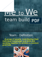 Me We: Team Building