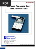 Download Grooved Pegboard Test Manual by ClinPsy SN78816989 doc pdf