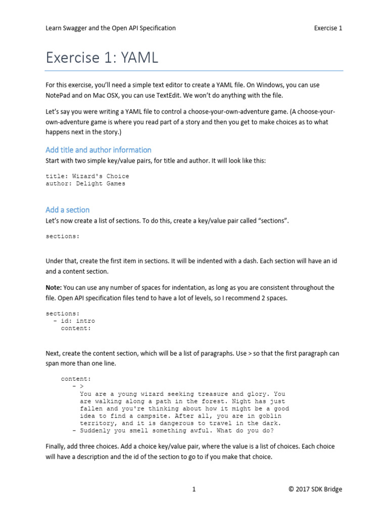 Exercise+1+YAML | PDF | Software | Computing
