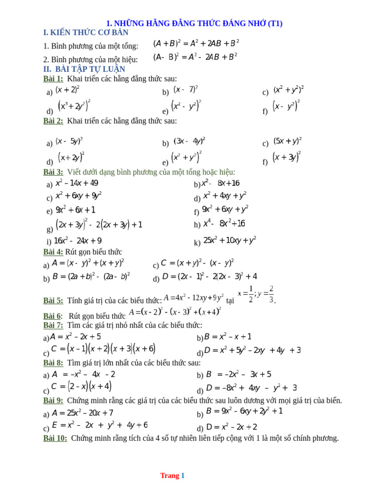 Bai-tap-Toan-Lop-8-Nhung-hang-dang-thuc-dang-nho 1+2 NGÀY 5-7-2023 - TH ...
