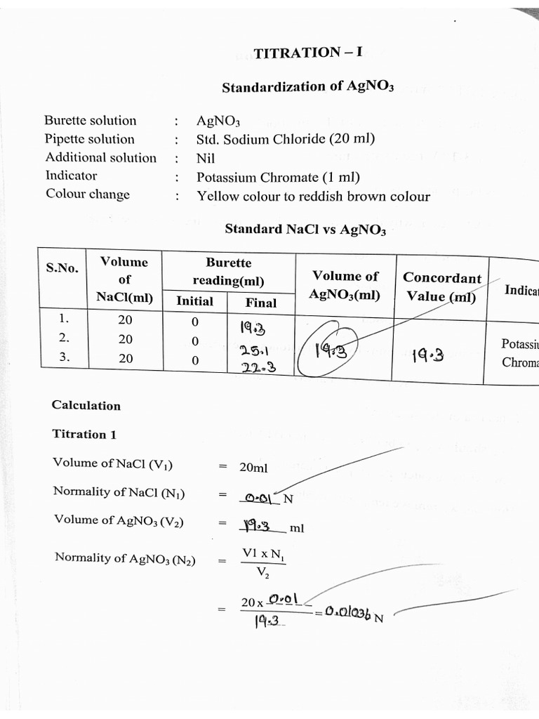 Estimation of Chloride in Water Sample-2 | PDF