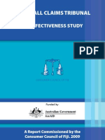 Fiji Consumer Council - The Small Claims Tribunal An Effectiveness Study - Ganesh Chand - 2009