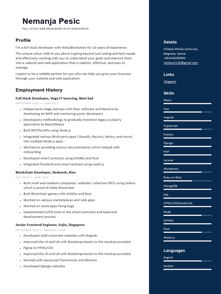 Django Developer in Web3 Solutions | PDF | Mongo Db | Web Application