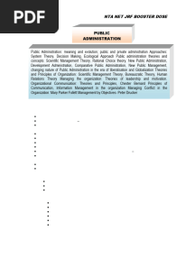 UGC NET Public Administration