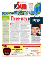 TheSun 2008-11-10 Page01 Three-Way Contest