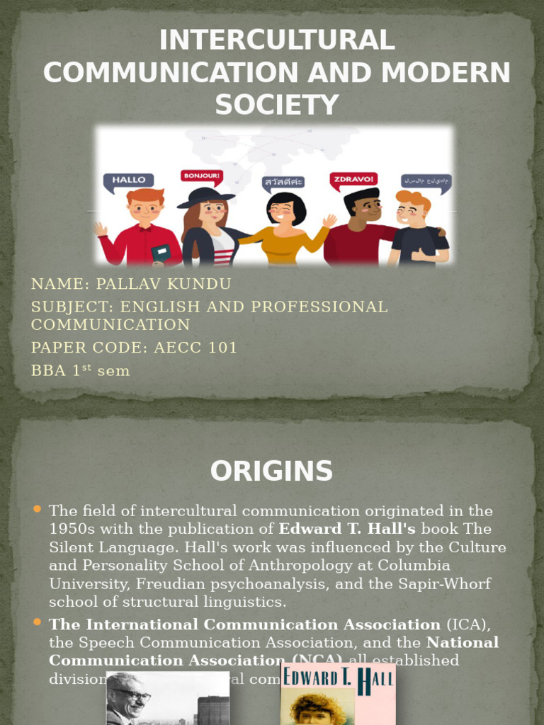 Intercultural Communication in Society | PDF | Cross Cultural ...
