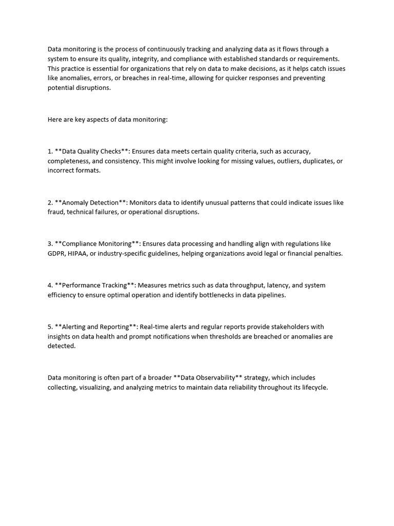 Data Monitoring | PDF