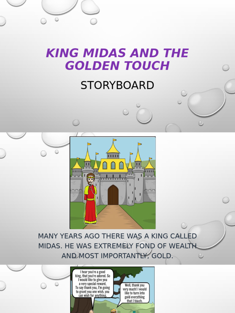 King Midas and His Golden Touch Story | PDF