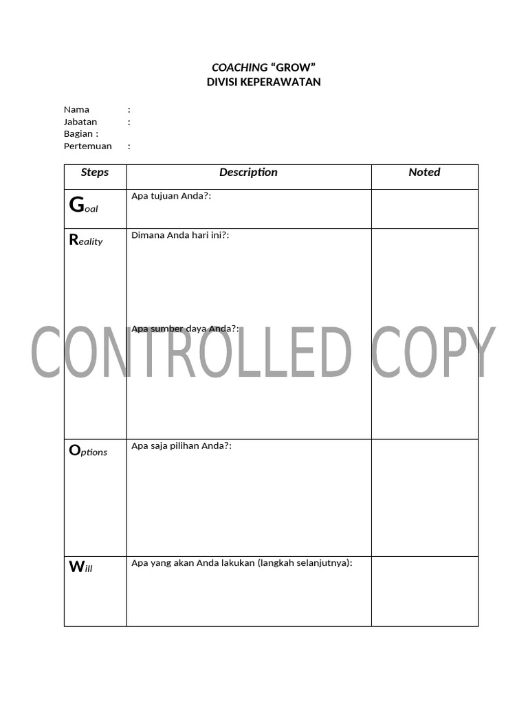 1 - Form COACHING GROW - 10092024 | PDF