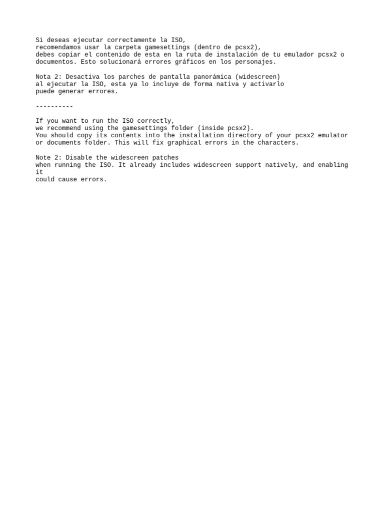 Pcsx2 notes pdf