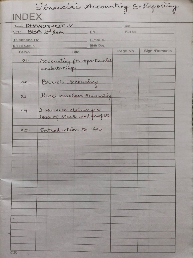 FAR 2nd Sem Notes | PDF