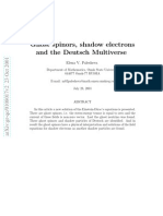 Elena V. Palesheva- Ghost spinors, shadow electrons and the Deutsch Multiverse