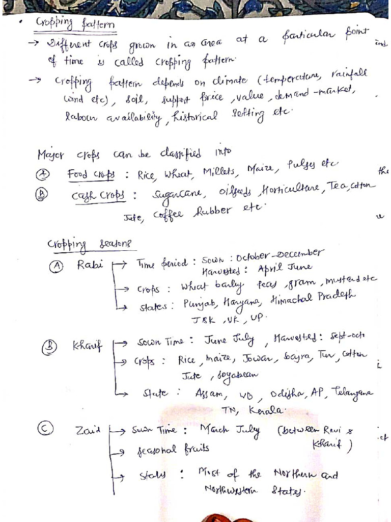 Cropping Pattern & Types - of - Irrigation | PDF