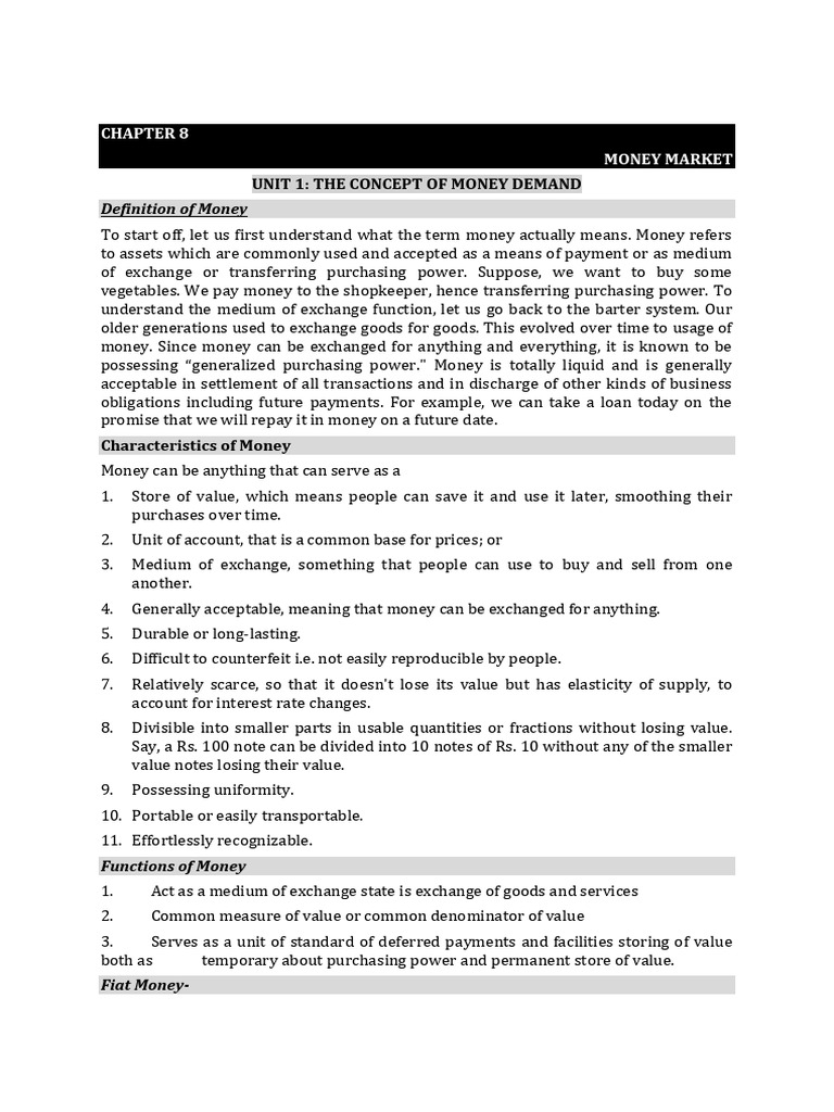 Understanding Money Demand Concepts | PDF | Monetary Policy | Demand ...