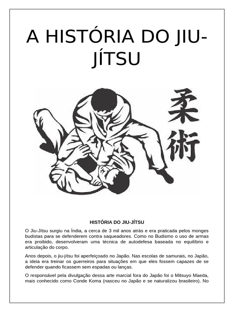 Origem e Evolução do Jiu-Jítsu no Brasil | PDF | Jiu-jitsu