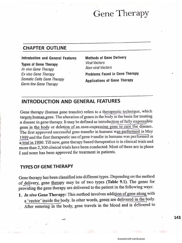Gene Therapy | PDF