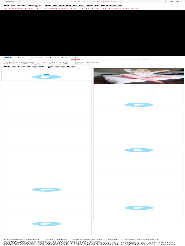 TW Onlyfans - BARBEE BANDZ Video. Twitter. Happy Thanksgiving . 1047 PM - 23 Nov 2023 PDF