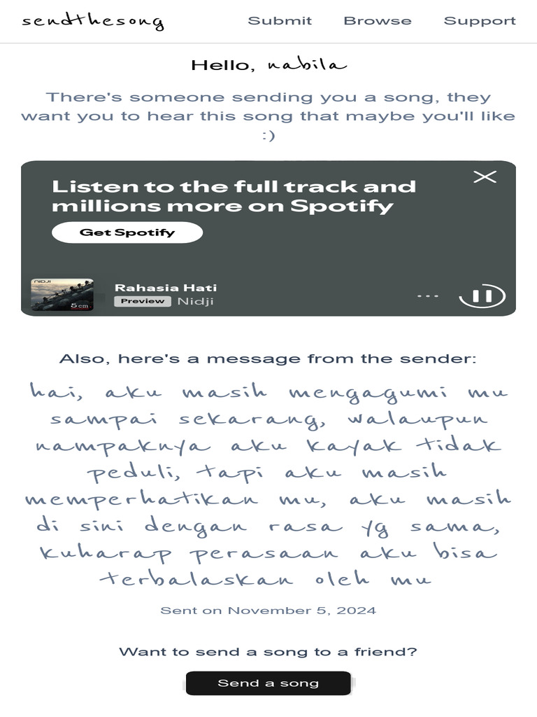 Send a Song to Express Feelings | PDF