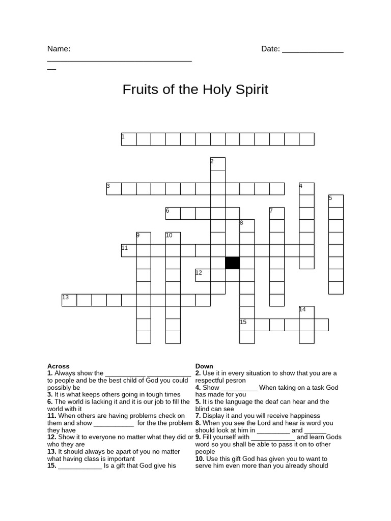 Fruits of The Holy Spirit E5c39 6163ea65 | PDF | Fruit Of The Holy ...