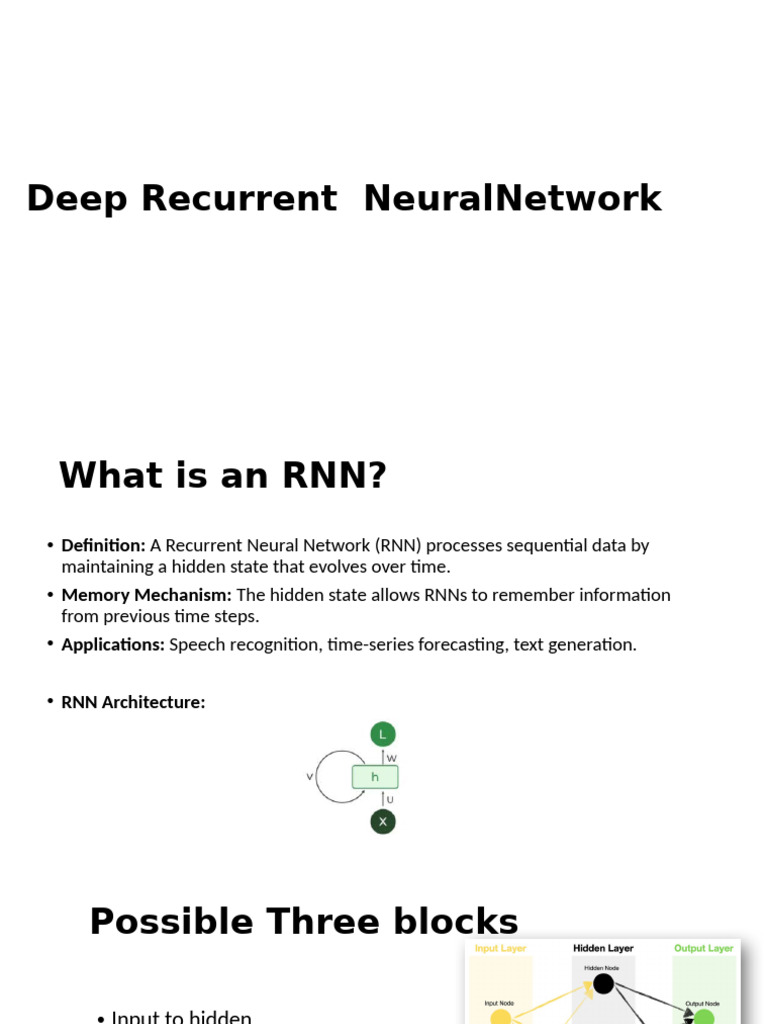 Understanding Recurrent Neural Networks | PDF